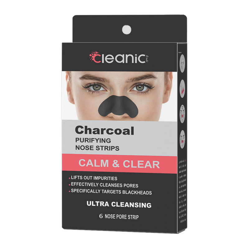 چسب پاک کننده بینی کلینیک کیندی مدل CHARCOAL بسته 6 عددی