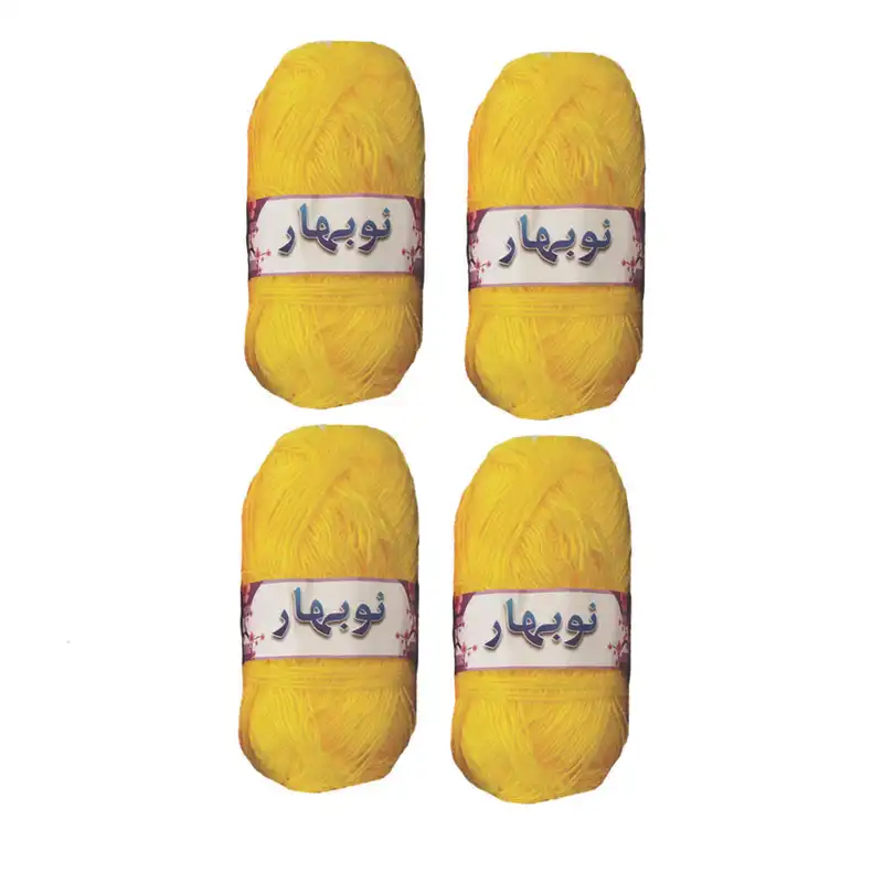 کاموا نوبهار مدل قلاب بافی کد TA04 بسته 4 عددی