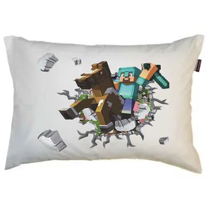 بالش کودک ناریکو مدل پسرانه طرح بازی ماینکرافت کد 01180