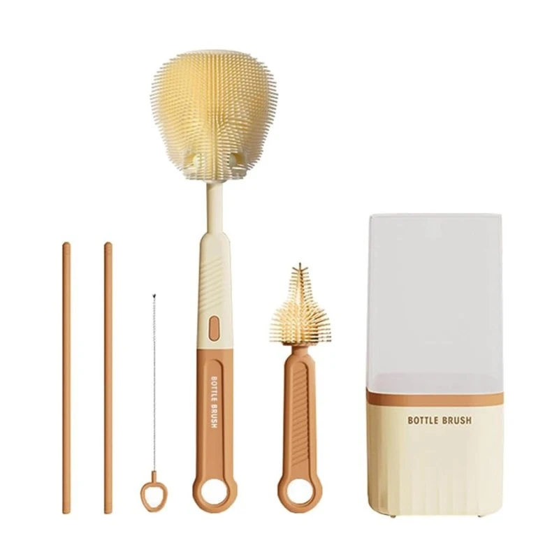 ست برس شیشه شوی مدل NURSING BOTTLE BRUSH مجموعه 7 عددی