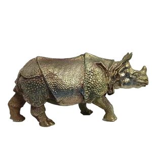  دکوری برنجی مدل کرگدن