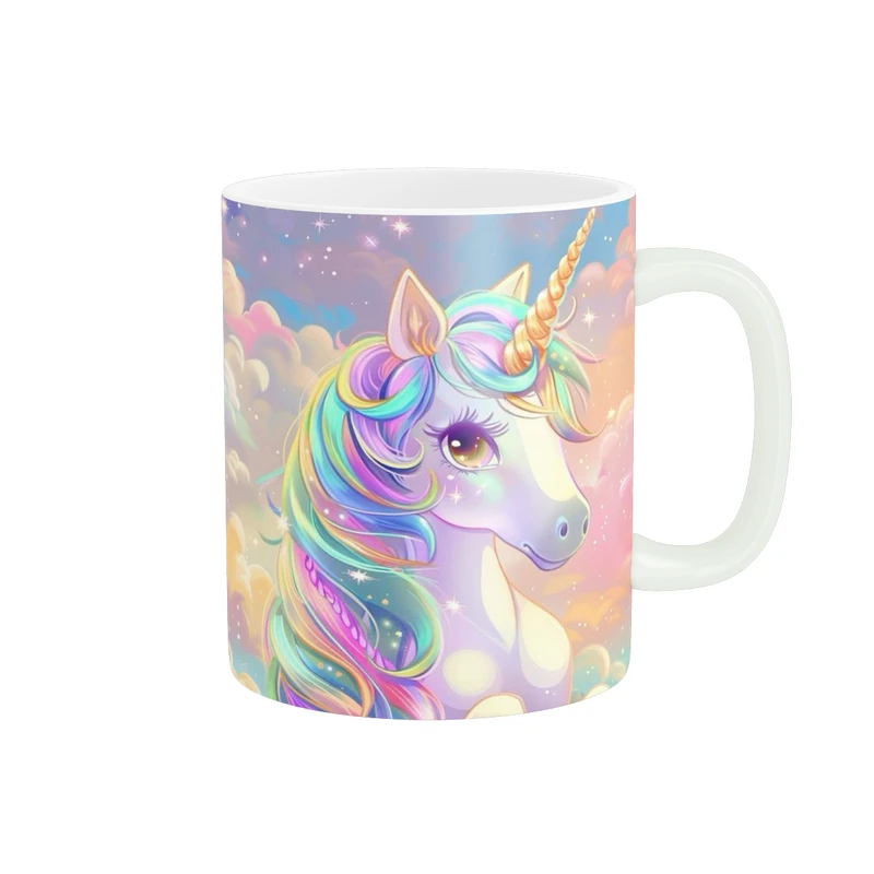 ماگ پاد آفرین طرح اسب تک شاخ کد 4032