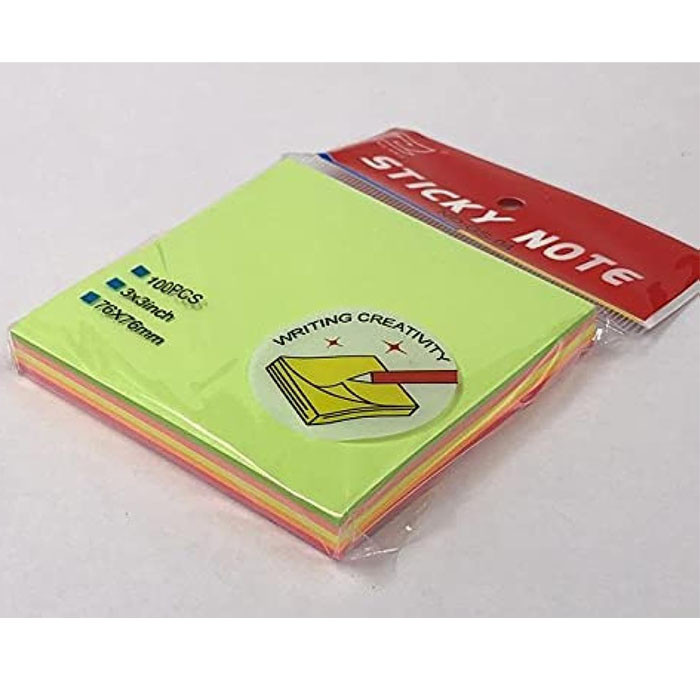 کاغذ یادداشت چسب دار استیک نوت سایز 76 در 76 میلی متر بسته 100 عددی در ارزانترین فروشگاه اینترنتی ایران ارزان