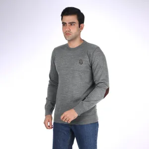پلیور مردانه تریکو پاییزان مدل PR700 ملانژ