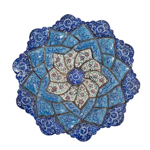 بشقاب میناکاری مسی کد 26