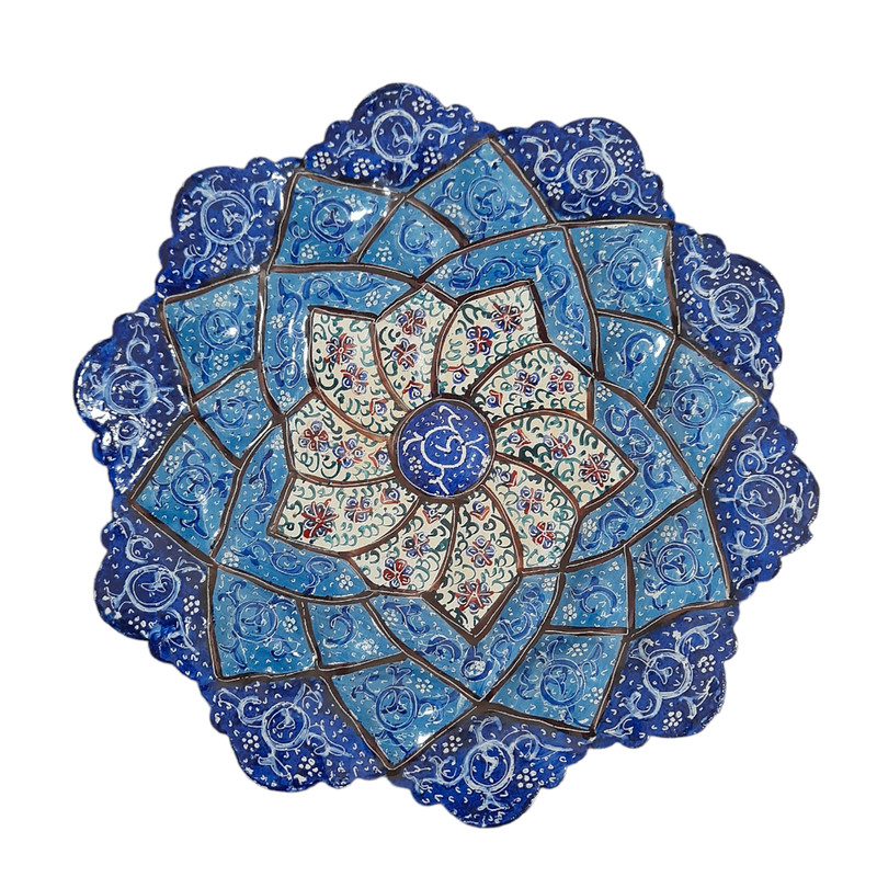 بشقاب میناکاری مسی کد 26