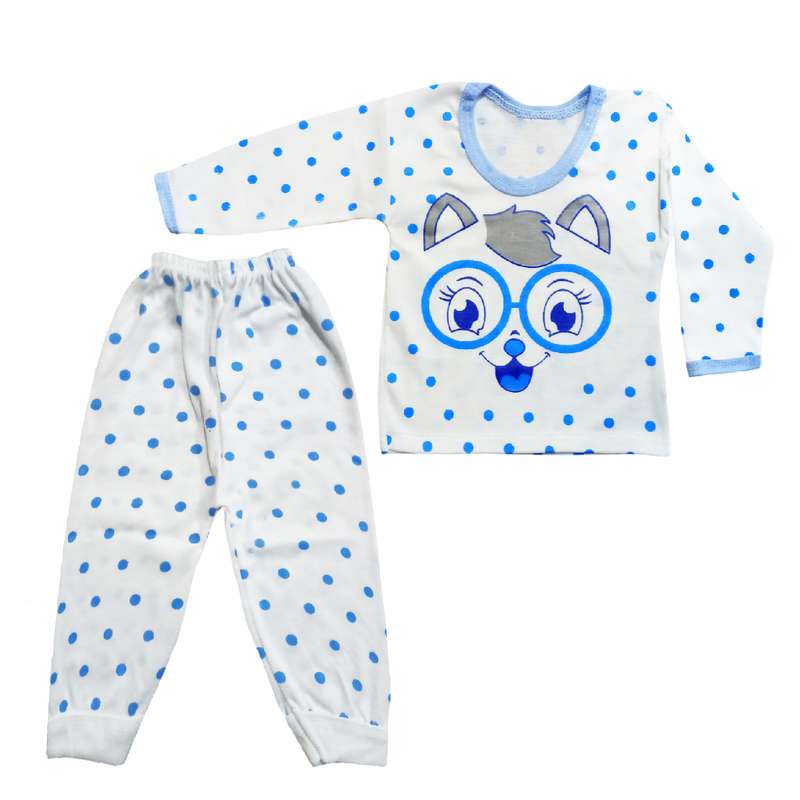 ست تی شرت و شلوار نوزادی مدل پیشی کد BL0