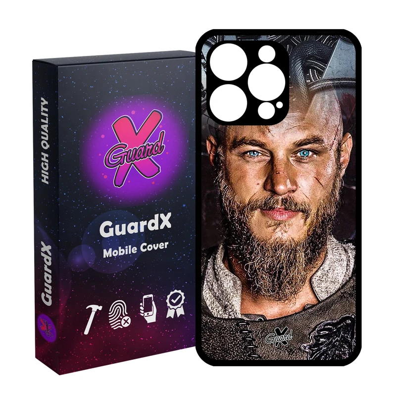 کاور گارد ایکس طرح Vikings مدل قاب Glass10240 مناسب برای گوشی موبایل اپل iPhone 15 Pro Max