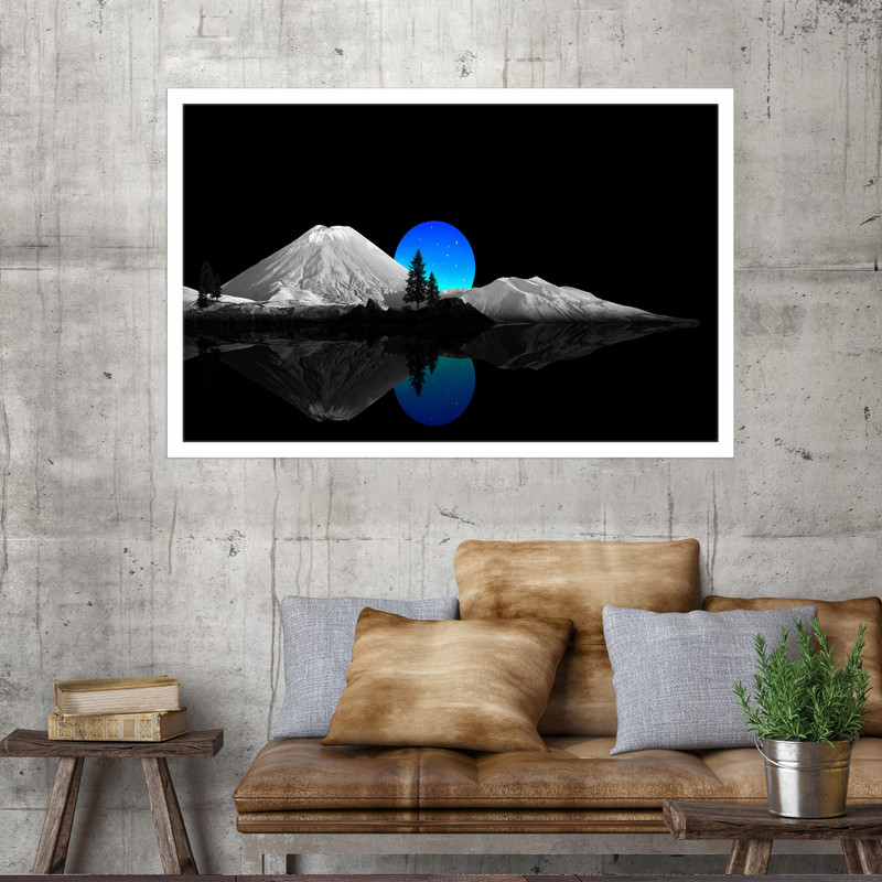 تابلو نوری بکلیت طرح ماه کامل مدل W-MO1544