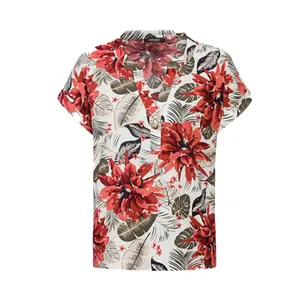 بلوز آستین کوتاه زنانه اسمارا مدل DIGI387-2022