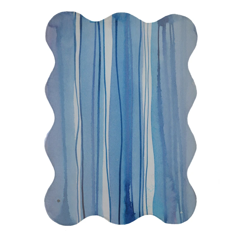 پادری مدل دالبر طرح آبرنگی کد 9306 سایز 80x110 سانتی متر 