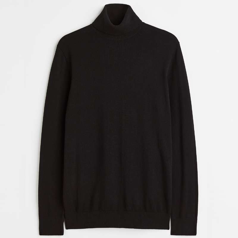 پلیور یقه اسکی مردانه اچ اند ام مدل اسلیم فیت 0715828001