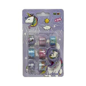 چسب نواری مدل یونیکورن کد 1010 عرض 2 سانتی متر بسته 8 عددی