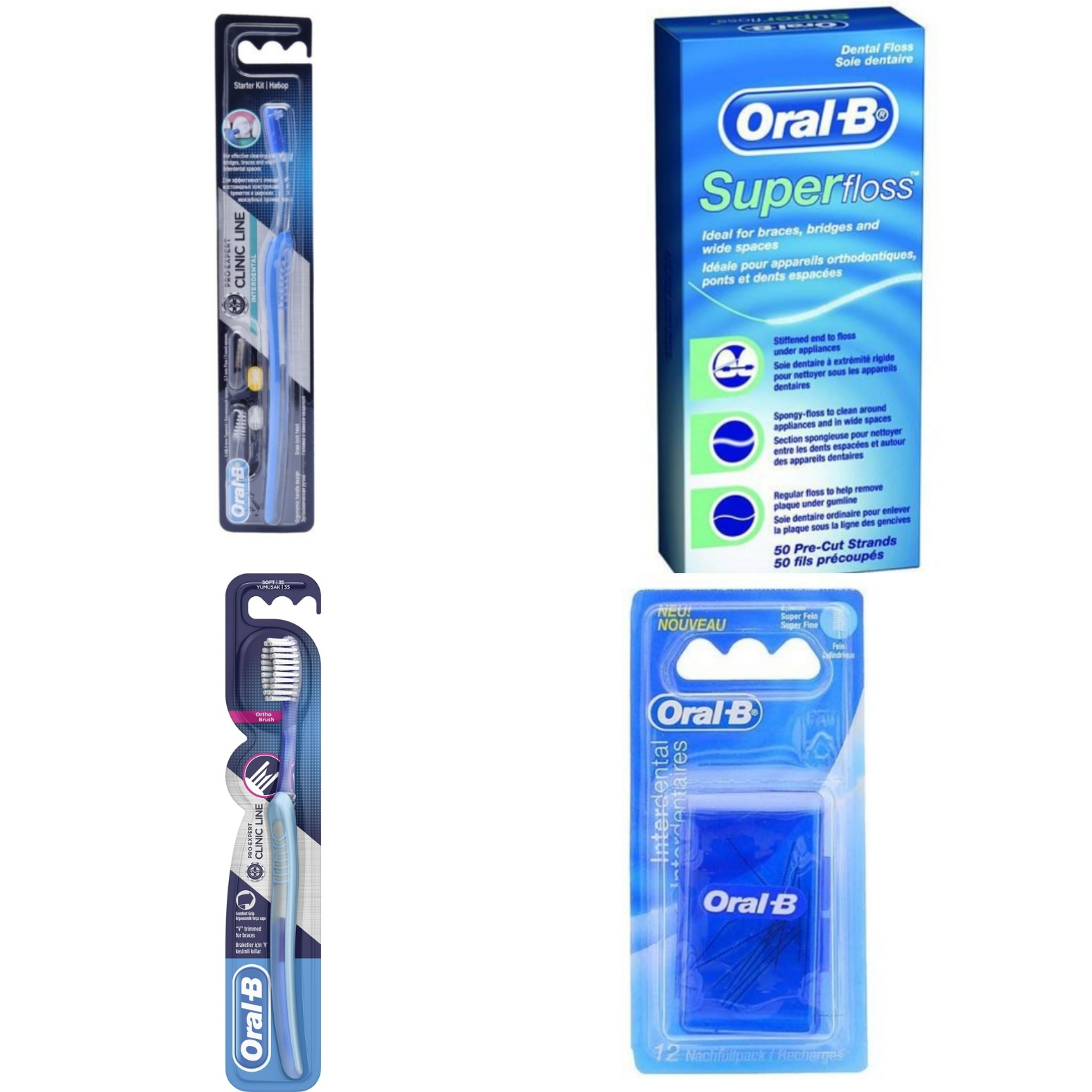 مجموعه مراقبت از دندان اورال-بی مدل ارتودنسی کد 002