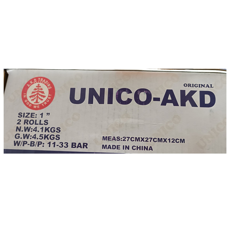 شلنگ آتش نشانی یونیکو مدل 20m سایز 1 اینچ شلنگ آتش نشانی یونیکو مدل 20m سایز 1 اینچ