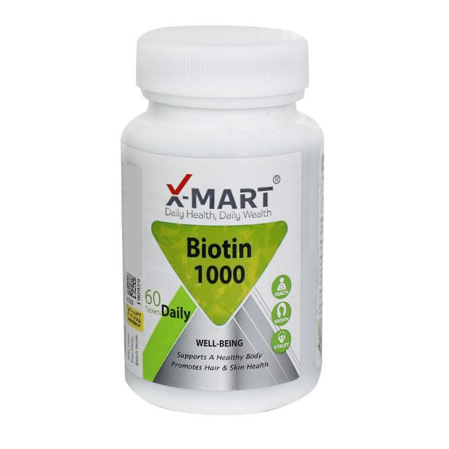قرص بیوتین 1000 میلی گرم ایکس مارت بسته 2 عددی