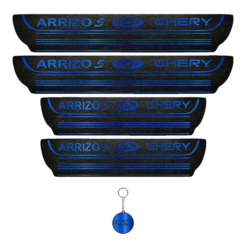 برچسب پارکابی خودرو لندمون کد LM143 MB مناسب برای آریزو 5 مجموعه 4 عددی به همراه جا کلیدی