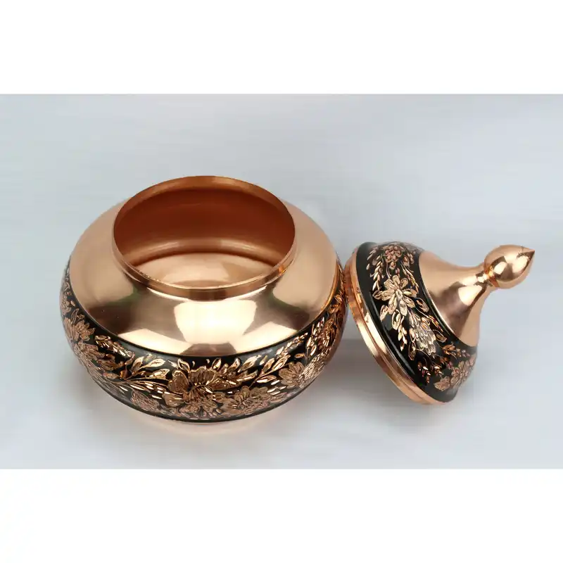 قندان مسی مدل الماس تراش کد bb1101