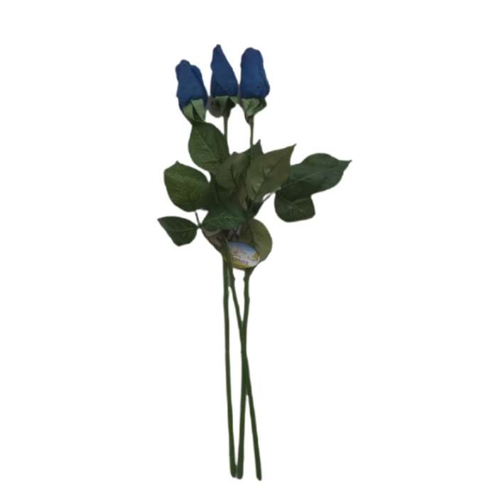 گل مصنوعی مدل رز کد 100 بسته 3 عددی