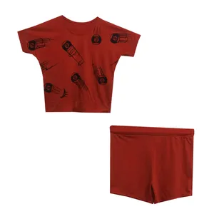 ست تیشرت و شلوارک زنانه مدل aj-45