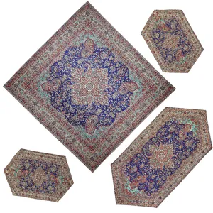 ست 4 تکه رومیزی ترمه مدل هفت سین کد SRMH4-4