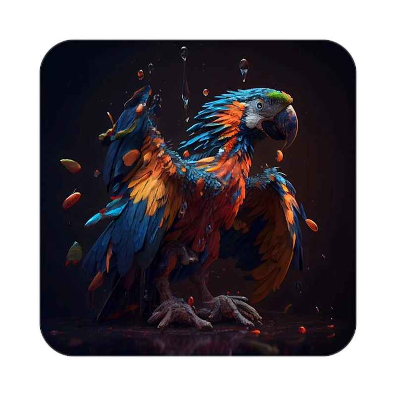 زیر لیوانی کاکتی طرح حیوانات رنگی مدل mp25906