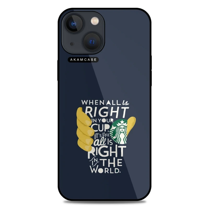 کاور آکام مدل AMC-WA13M-STARBUCKS-31 مناسب برای گوشی موبایل اپل iPhone 13 Mini