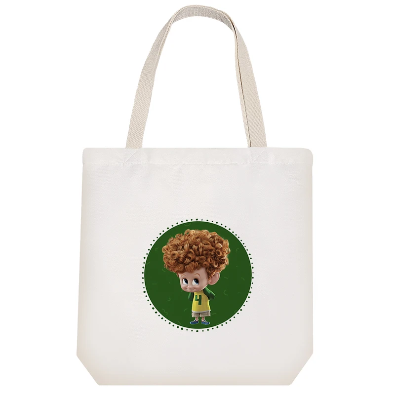 ساک خرید پارچه ای خندالو طرح هتل ترانسیلوانیا مدل توت بگ کد 374