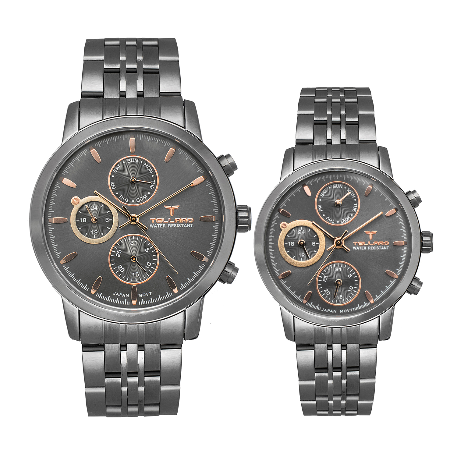 ست ساعت مچی عقربه ای زنانه و مردانه تلارو مدل T3072SET0004