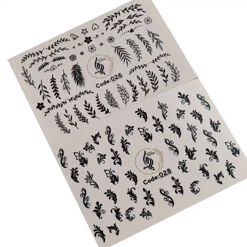 برچسب لنز ناخن رویاسنتر مدل 2628 مجموعه 2 عددی