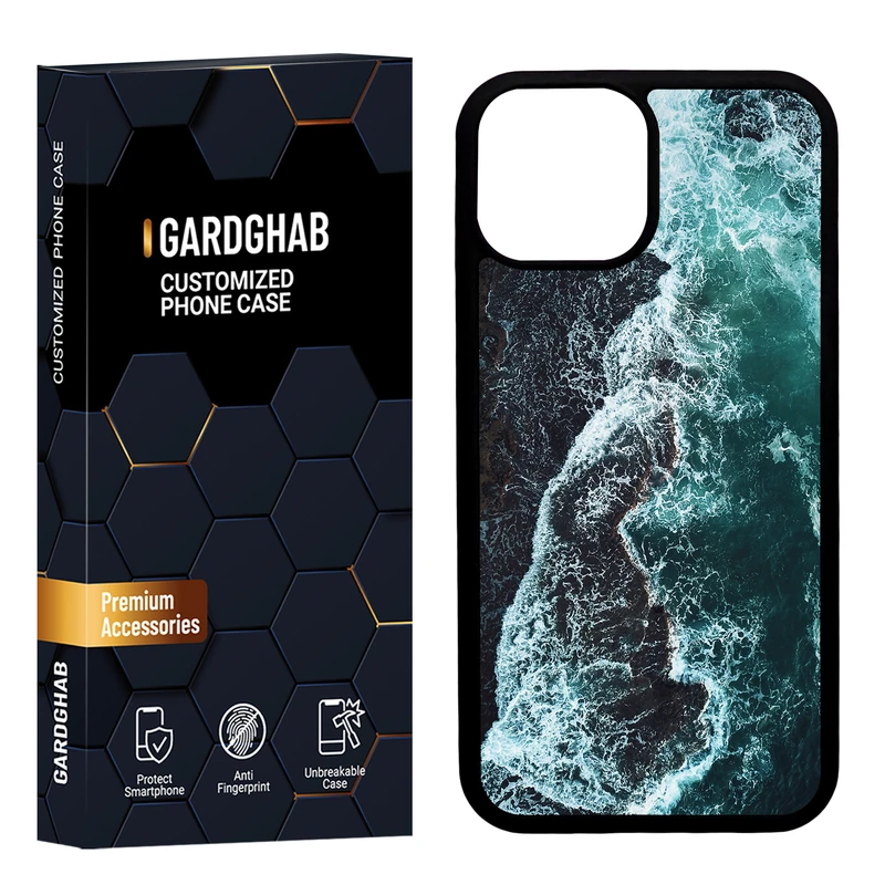 کاور گارد قاب مدل دور ژله ای منظره و طبیعت مناسب برای گوشی موبایل اپل iPhone 13 Mini