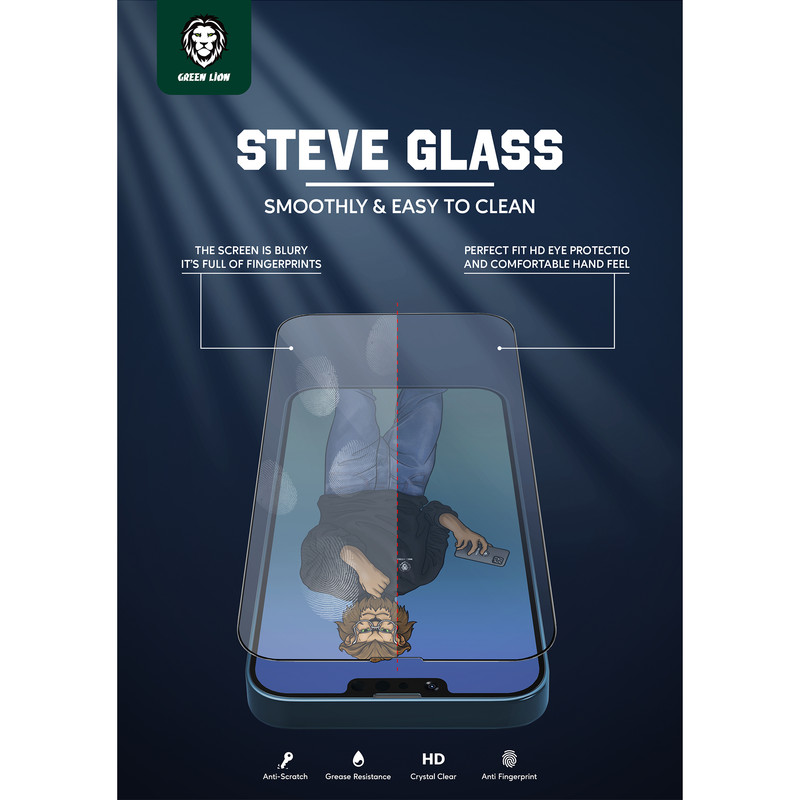 محافظ صفحه نمایش گرین لاین مدل Steve مناسب برای گوشی موبایل اپل iPhone 13 / 13 Pro