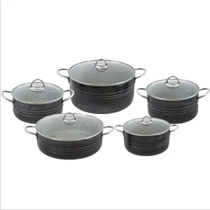 سرویس قابلمه و تابه تفلون 10 پارچه آیما کد 01