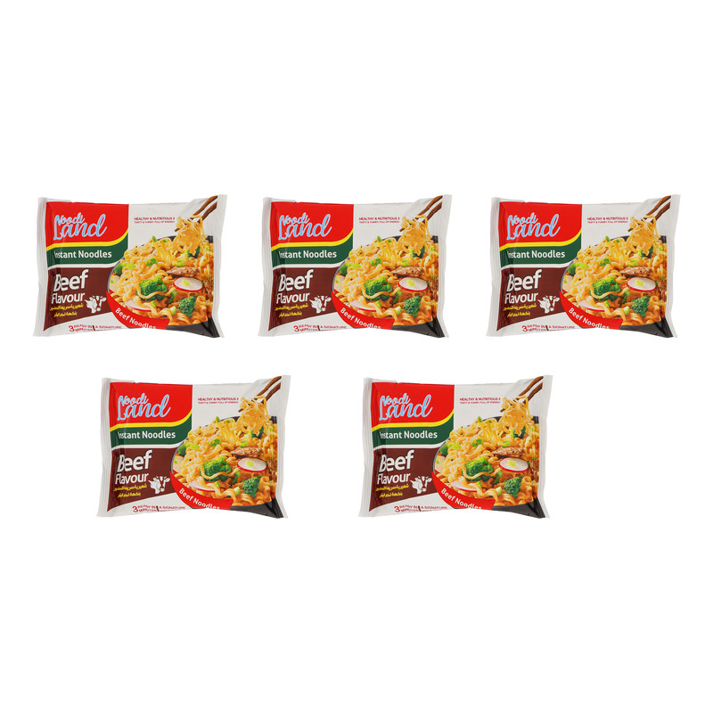 نودل گوشت نودیلند - 70 گرم بسته 5 عددی