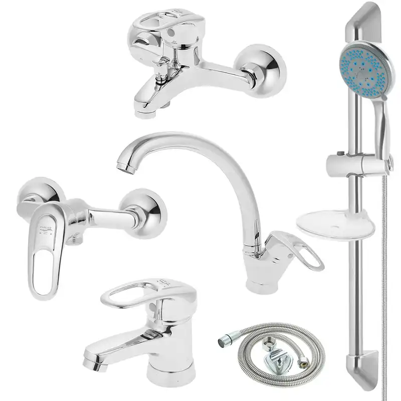 ست شیرآلات زرگر مدل قهرمان نایت شاهین صدفی مجموعه6عددی