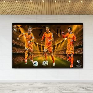 پوستر دیواری طرح بازیکنان محبوب فوتبال رونالدوو راموس و بیل مدل SDP101