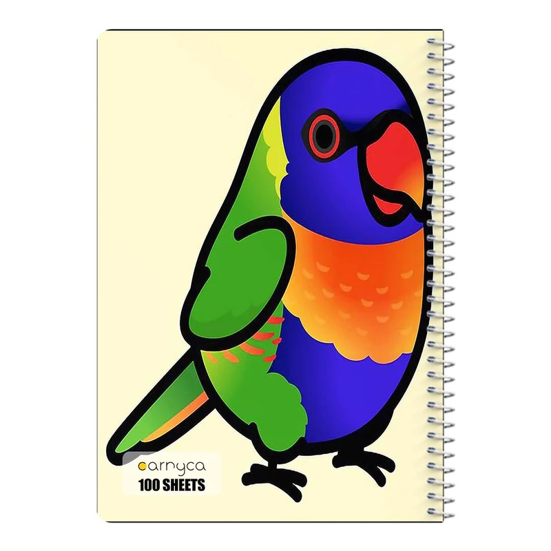 دفتر مشق 100 برگ سیمی کارنیکا طرح طوطی Parrot کد 58353