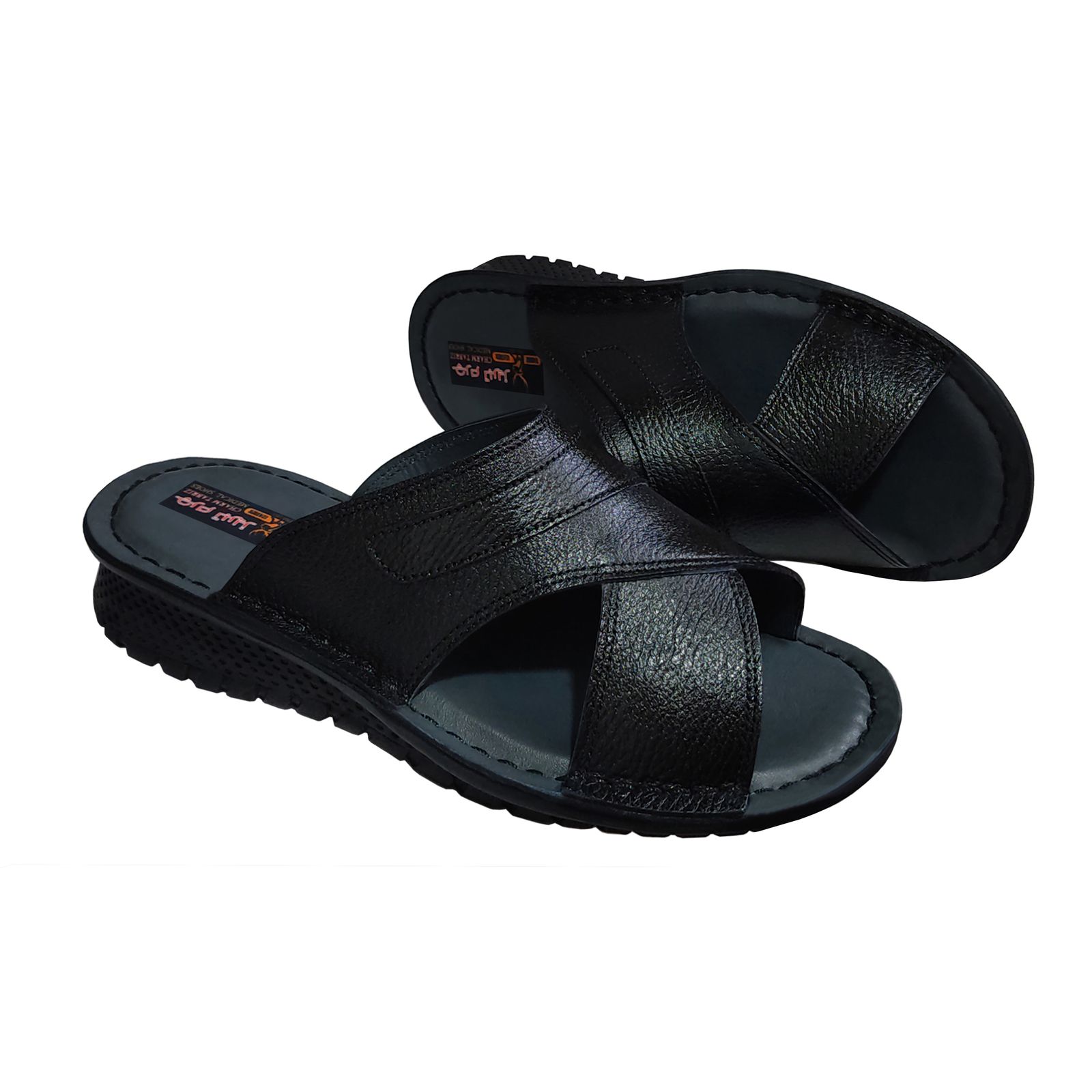 صندل مردانه چرم تبریز مدل پیروز -  - 4