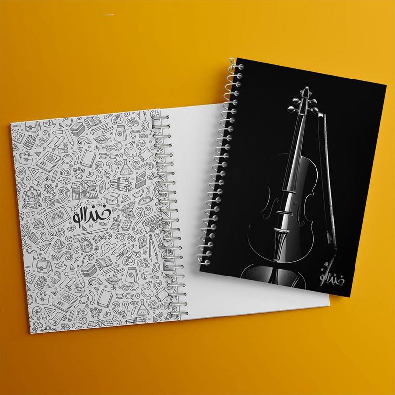 دفتر نت موسیقی 50 برگ خندالو مدل ویولن Violin کد 27951 دفتر نت موسیقی 50 برگ خندالو مدل ویولن Violin کد 27951