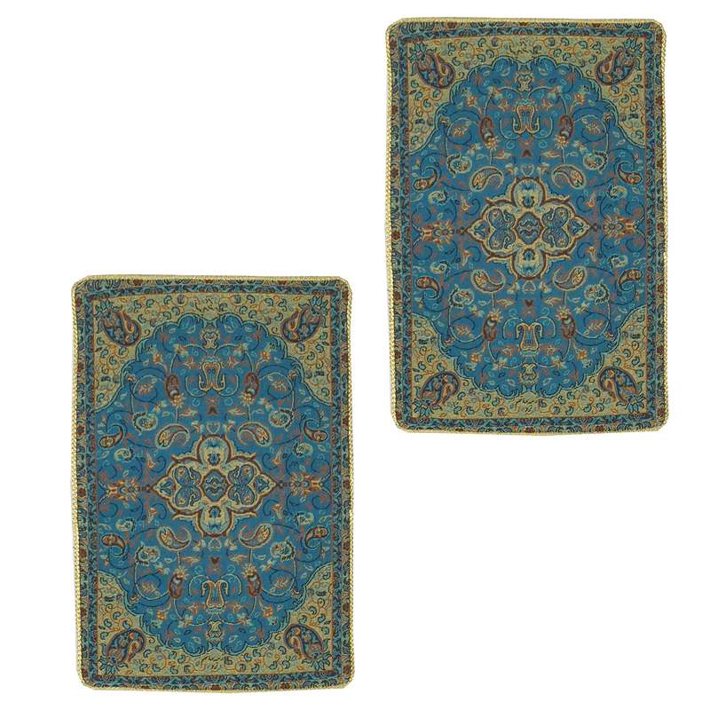 رومیزی ترمه مدل نسترن کد ASALI-97 بسته دو عددی