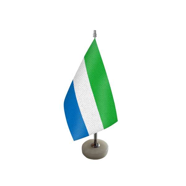 پرچم رومیزی مدل سیرالئون