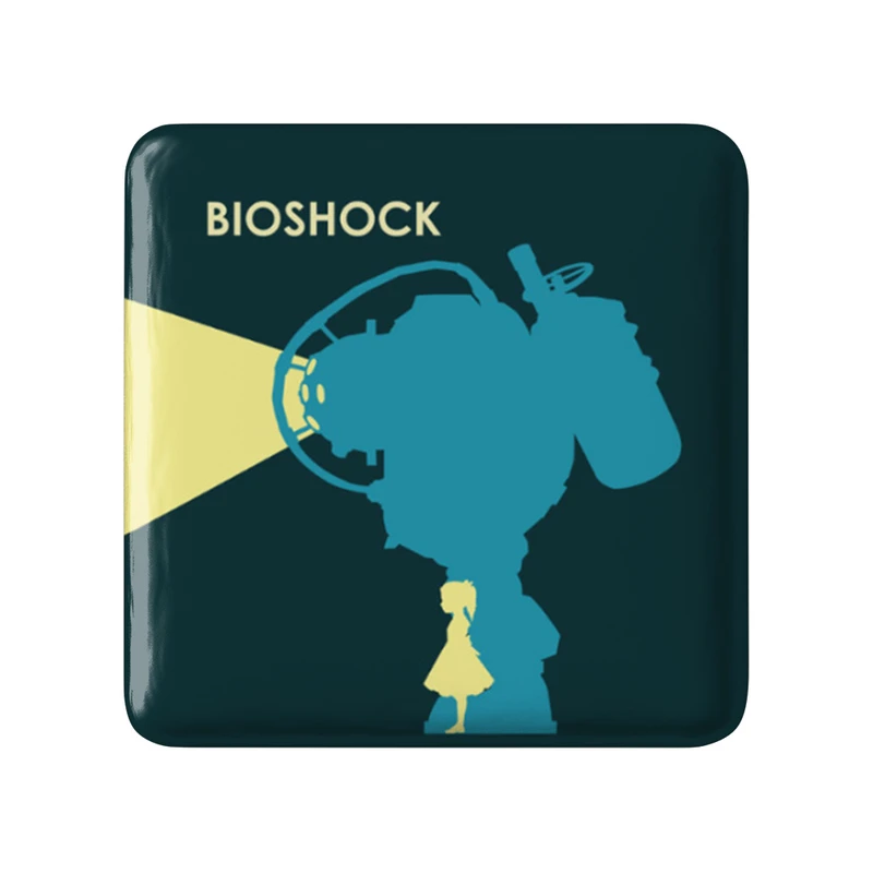 پیکسل خندالو طرح بازی بایوشاک (Bioshock) مدل مربعی کد 31358