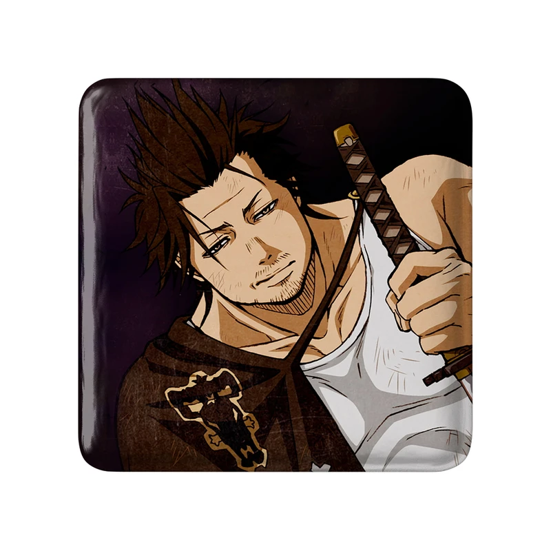 مگنت خندالو طرح کاپیتان یامی انیمه بلک کلاور Black Clover کد 11713