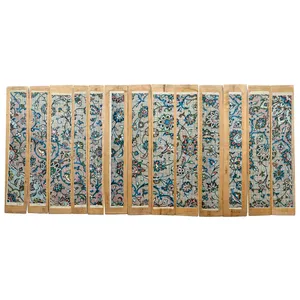 آویز چوبی مدل نقشه فرش کد CMCHS1013 مجموعه 13 عددی