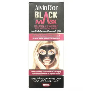 ماسک صورت آلوین دی اور مدل peel off حجم 100 میلی لیتر