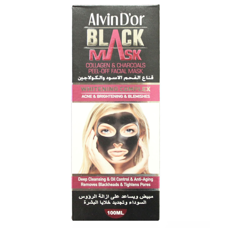 ماسک صورت آلوین دی اور مدل peel off حجم 100 میلی لیتر