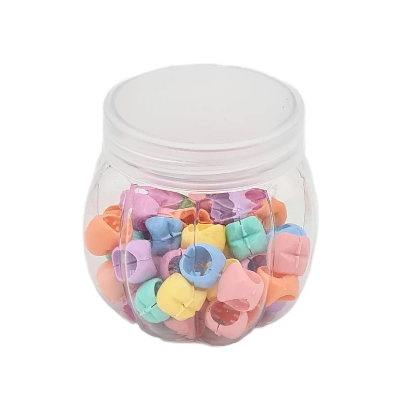 گیره مو دخترانه مدل مهره بافت قلب بسته 50 عددی