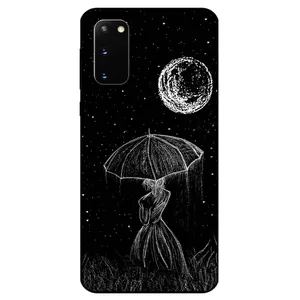 Megafone Girl and Moon 1369 Cover For Samsung Galaxy S20