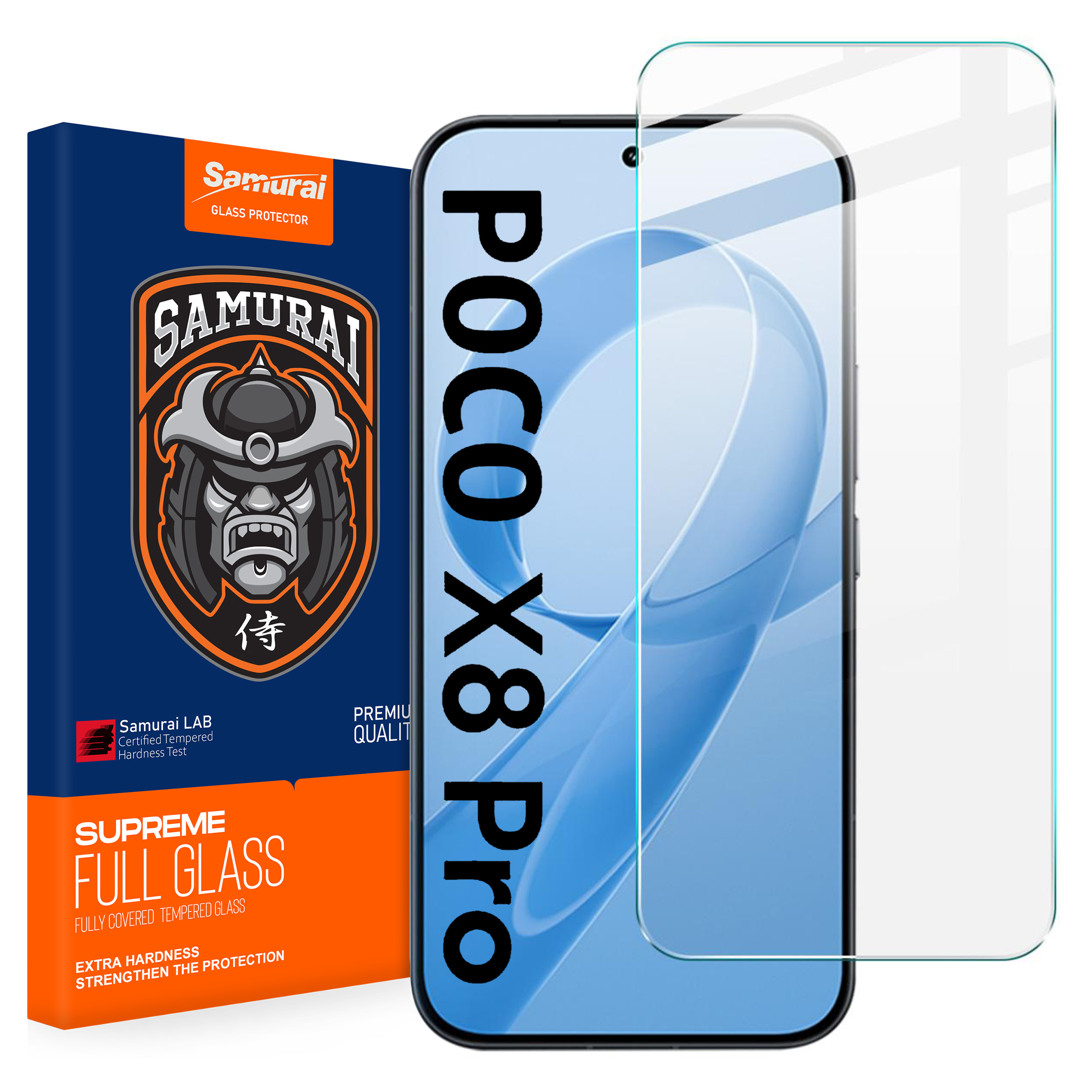 محافظ صفحه نمایش سامورایی مدل Invisiglass مناسب برای گوشی موبایل شیائومی Poco X8 Pro