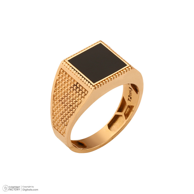 انگشتر طلا 18 عیار مردانه صلاحی گلد مدل 17556 سایز 65